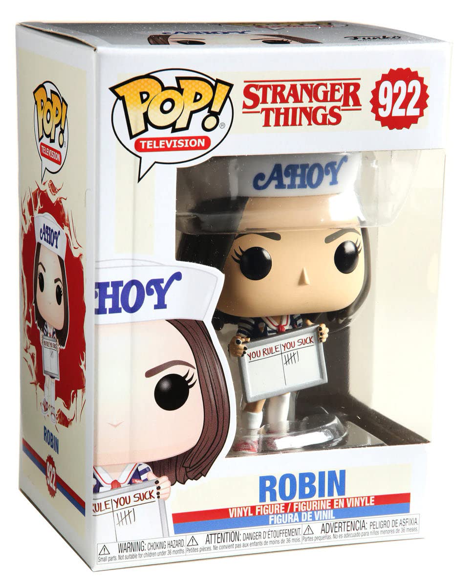 POP Stranger Things Robin Buckley Scoops Ahoy Funko Pop Vinyl Figure + Protector Case