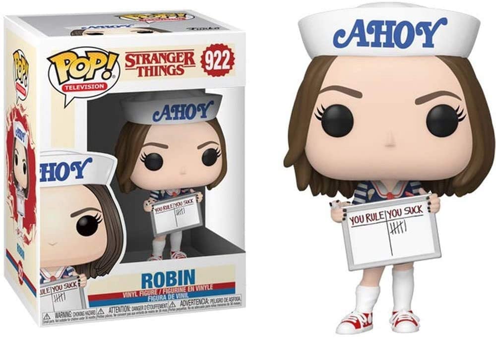 POP Stranger Things Robin Buckley Scoops Ahoy Funko Pop Vinyl Figure + Protector Case