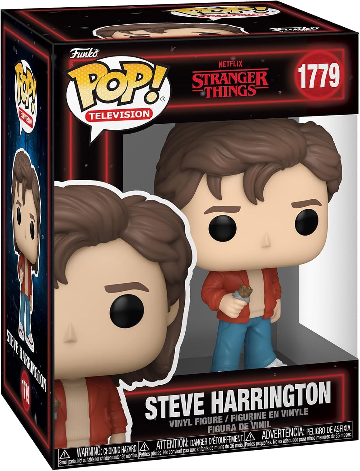 POP TV Steve Harrington (Season 5) Funko Vinyl Figure — 3.75-inch with Box Protector Case | Stranger Things