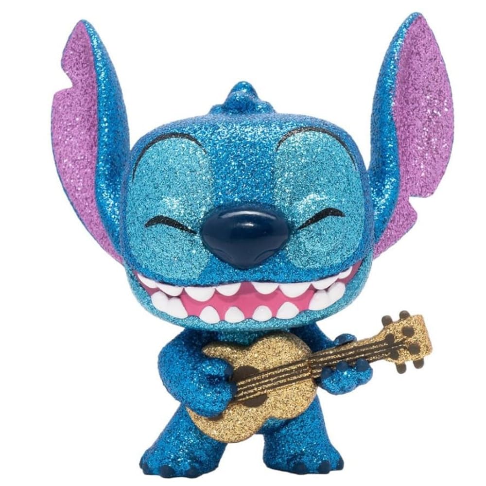 Funko Stitch with Ukulele Diamond Glitter POP! Vinyl Figure – Entertainment Earth Exclusive, 3.75 in