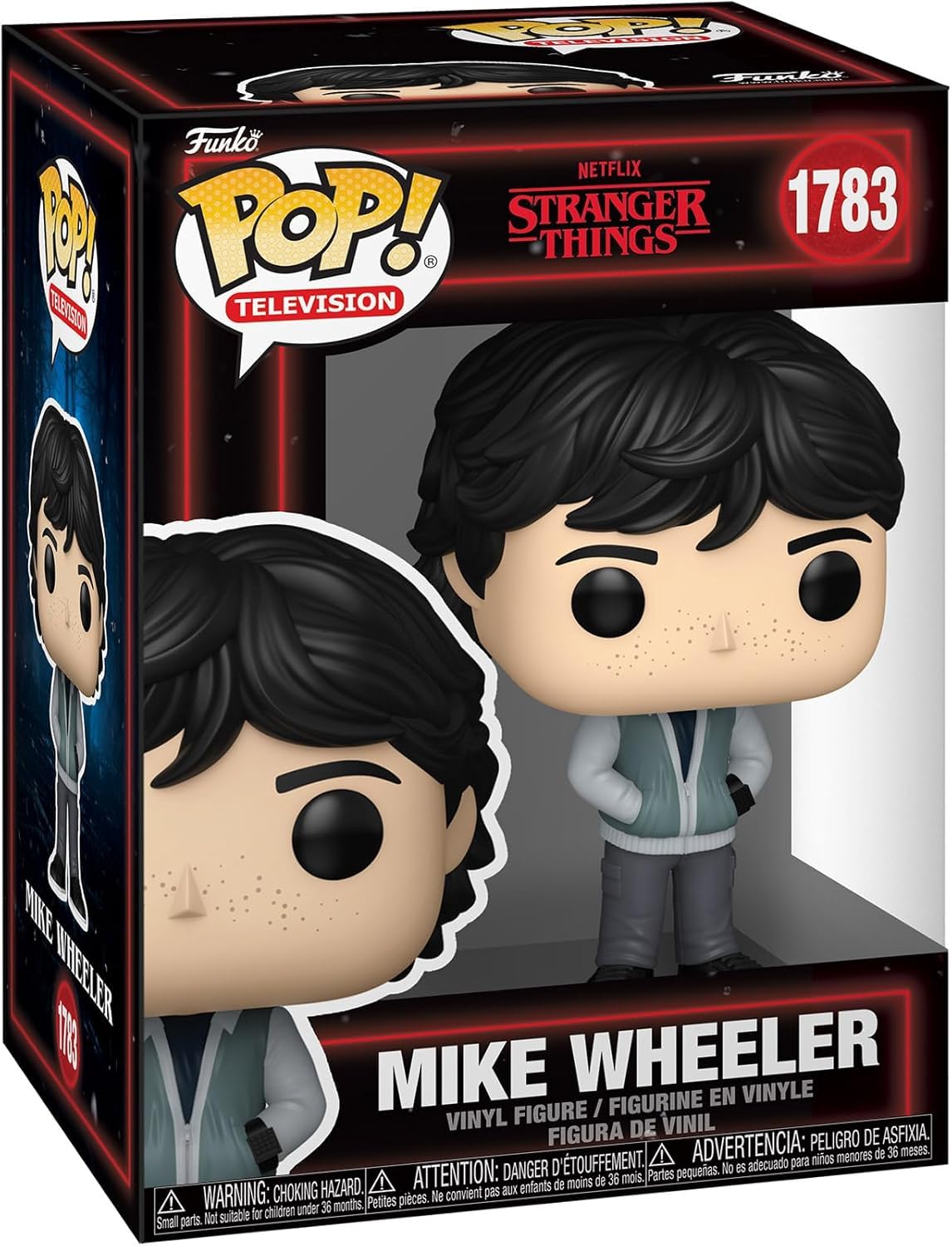 POP Stranger Things Mike Wheeler Season 5 Funko Pop! Vinyl Figure – 3.75 in with Protector Case