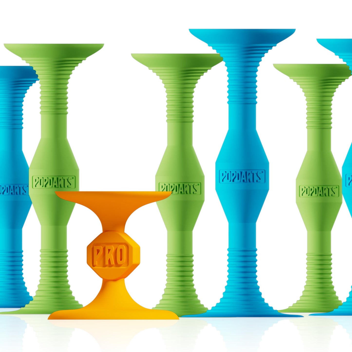 Popdarts Pro Pack (Blue & Green) – Indoor/Outdoor Suction Cup Dart Game | POPDARTS