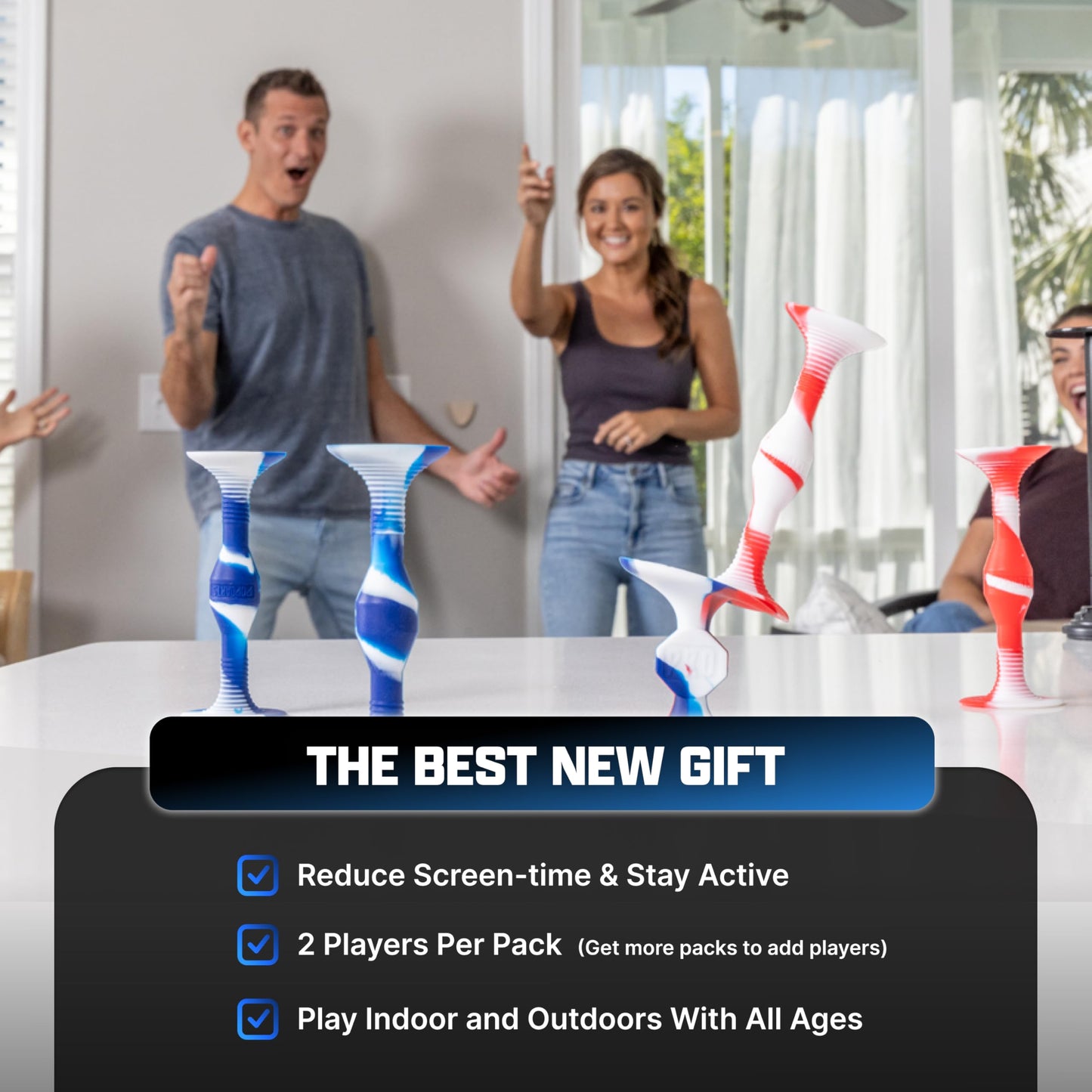 Popdarts Pro Pack (Blue & Green) – Indoor/Outdoor Suction Cup Dart Game | POPDARTS