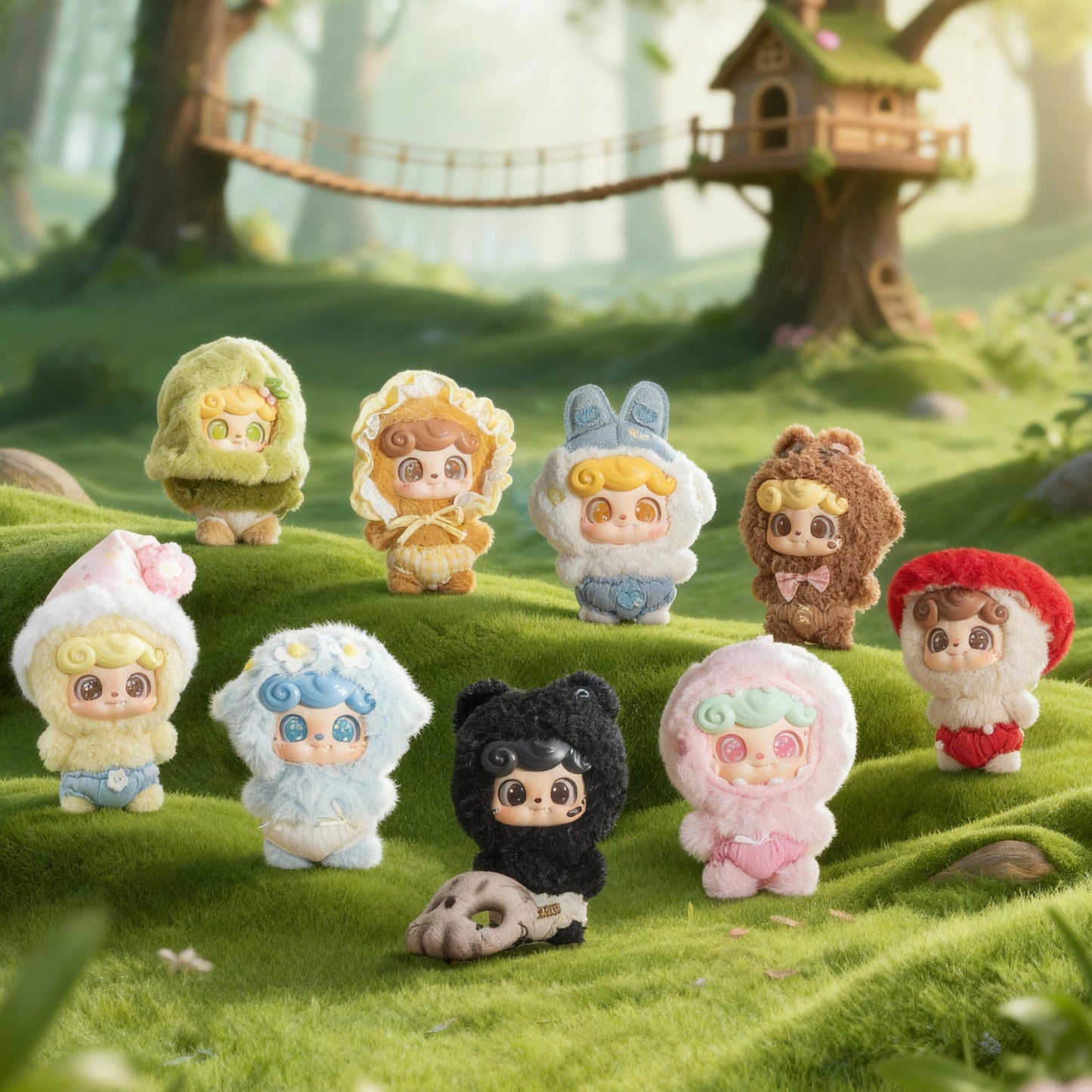 POP JOY Plush Blind Box – Q.Kid Fairy Tales Series 5-Inch Vinyl Plush Keychain Figure