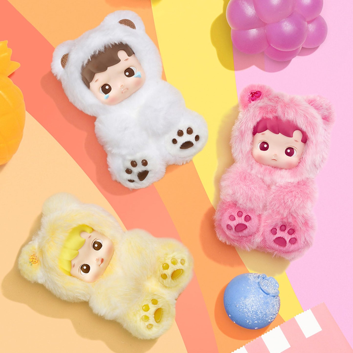 POP MART HACIPUPU Gummy Bear Series – Random Blind Box Vinyl Plush Pendant Figures