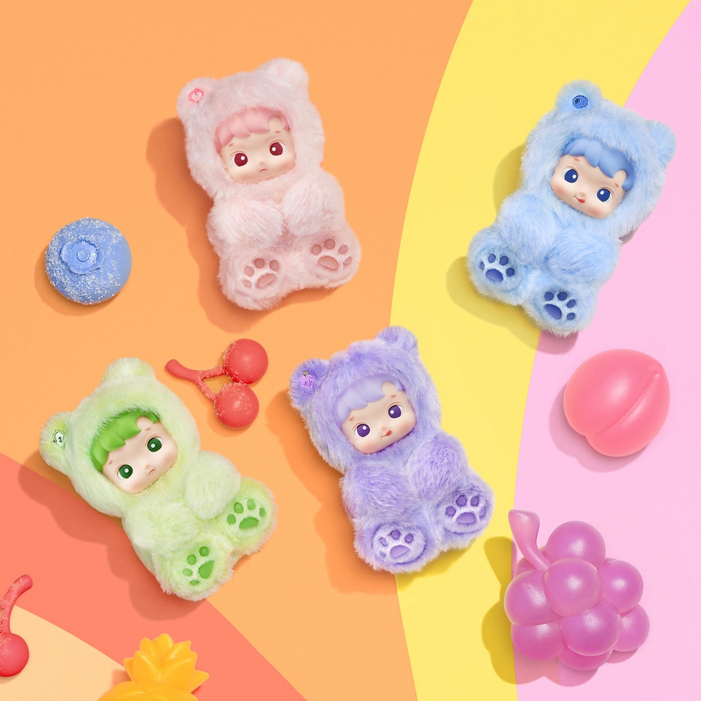 POP MART HACIPUPU Gummy Bear Series – Random Blind Box Vinyl Plush Pendant Figures