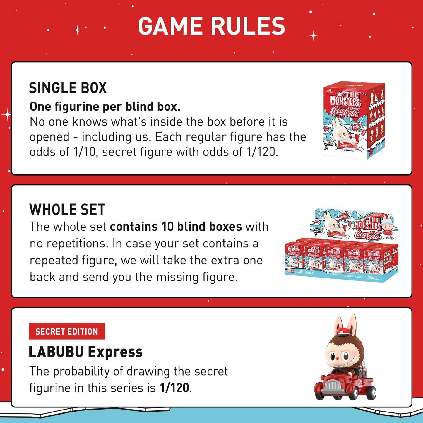 POP MART The Monsters Coca-Cola Series: 10 Blind Box Figures – Random Designs & Gift-Ready Collectibles