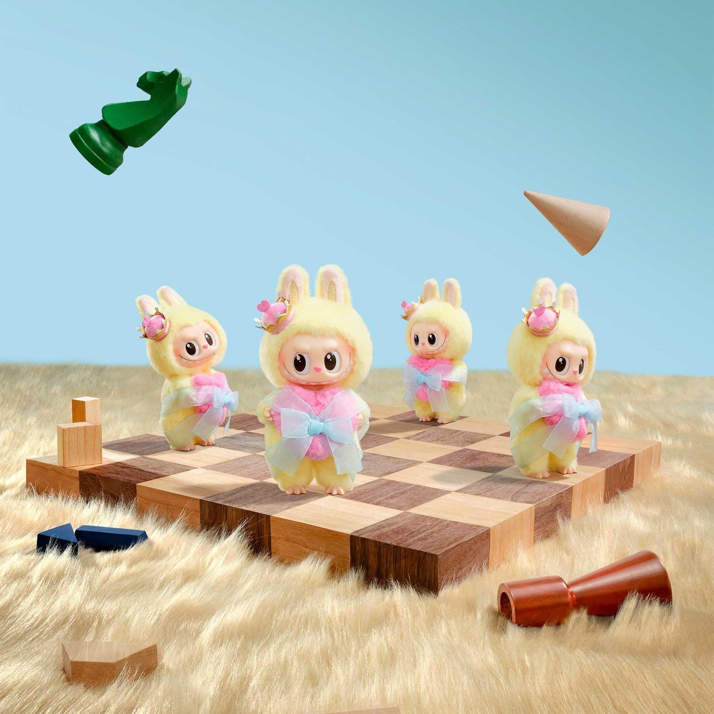POP MART The Monsters Lets Checkmate Series – Vinyl Plush Hanging Card | Collectible Desk Decor