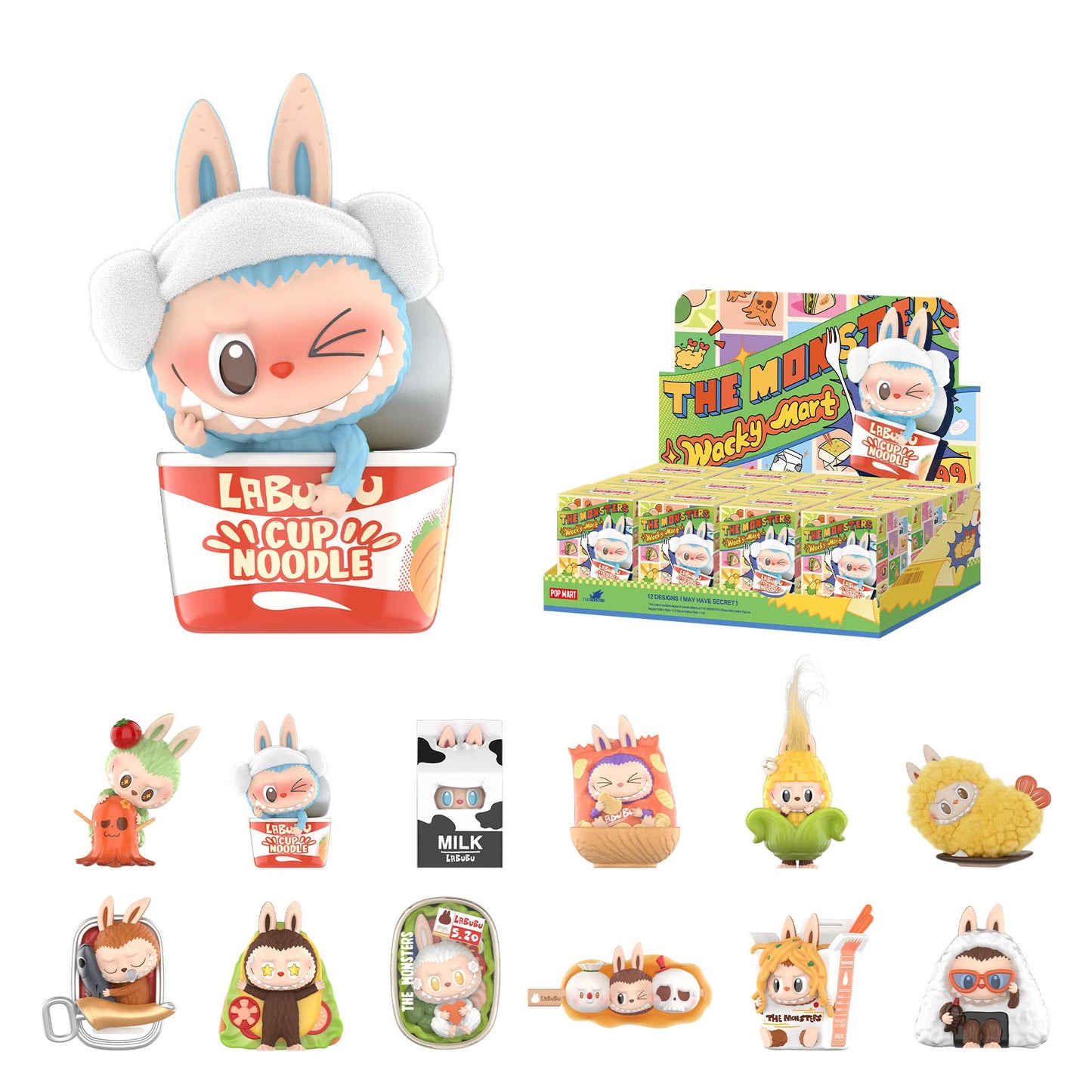 POP MART The Monsters Wacky Mart Series: Blind Box Figures – Random Collectibles