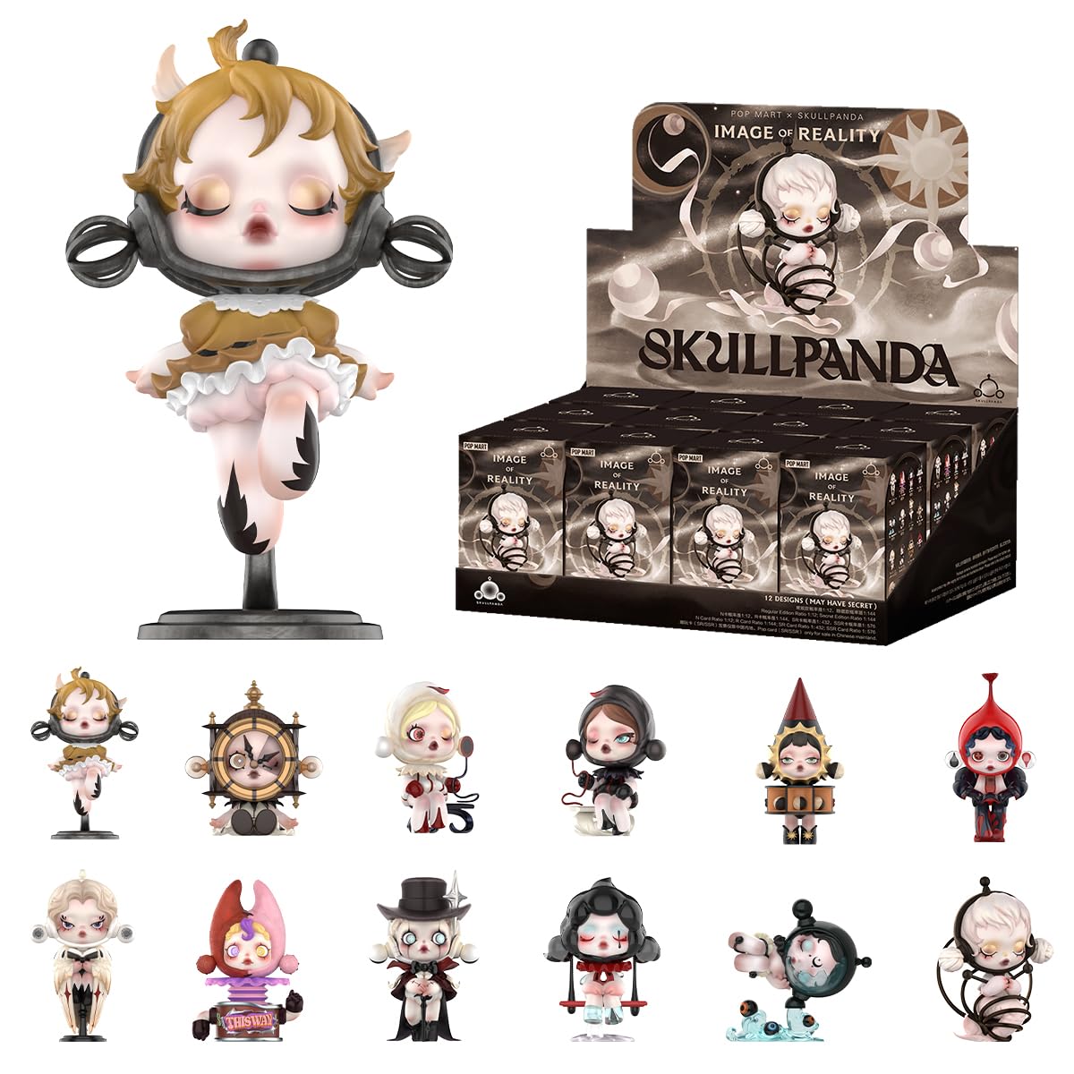 POP MART Skullpanda: Image of Reality Series – 12 Blind Box Figures