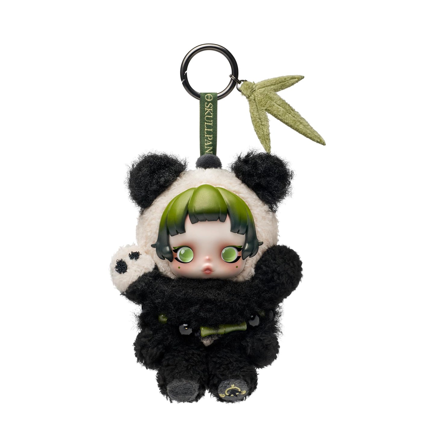 POP MART Skullpanda Lazy Panda Plush Pendant — 5.31-Inch Collectible Desk Decor