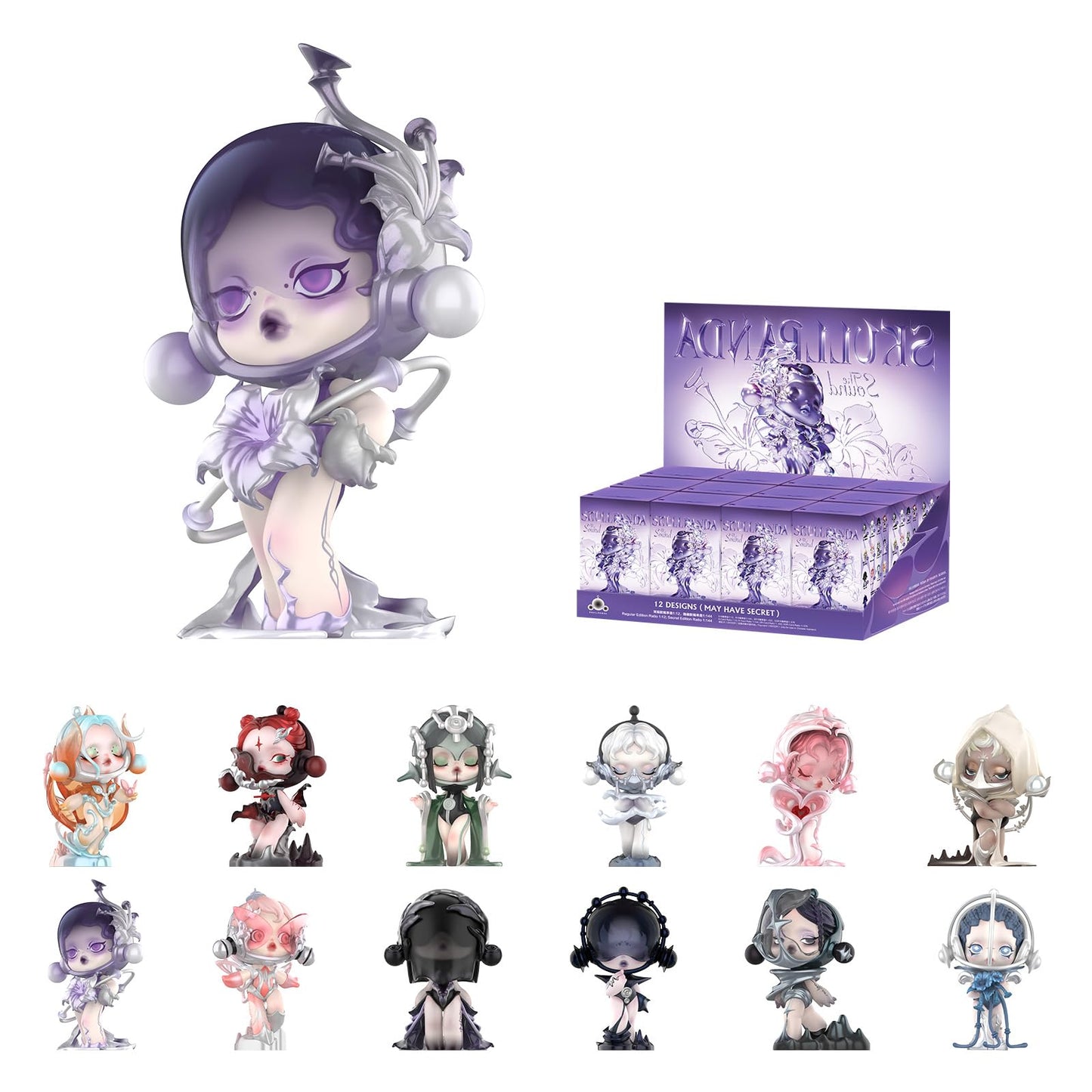 POP MART SKULLPANDA The Sound Series Figures – 12 Blind Box Collectibles, Random Design