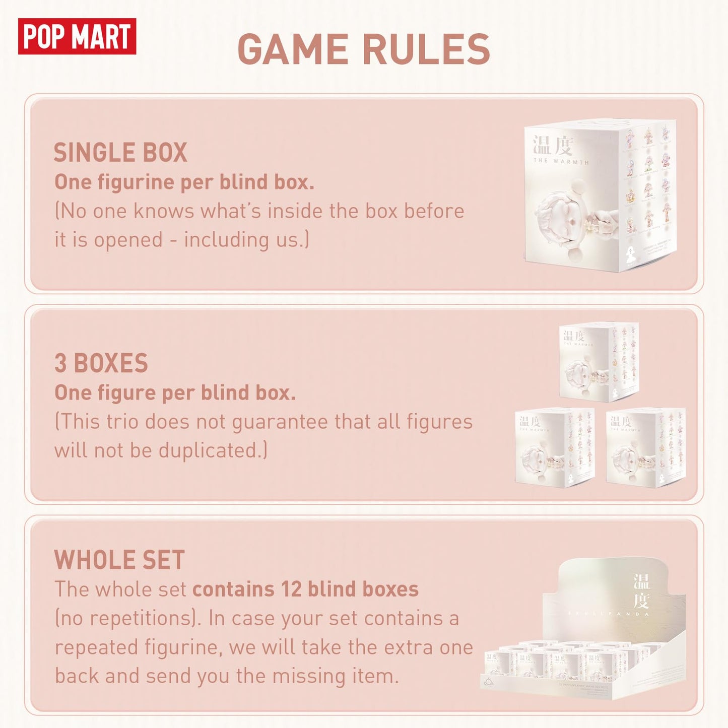 POP MART Skullpanda Warmth Series 6-Piece Action Figures | Cute Kawaii Collectibles