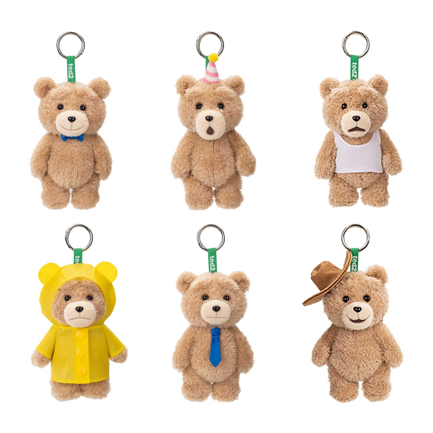 POP MART Ted2 Teddy Bear Pendant – Random Blind Box Collectible Figures