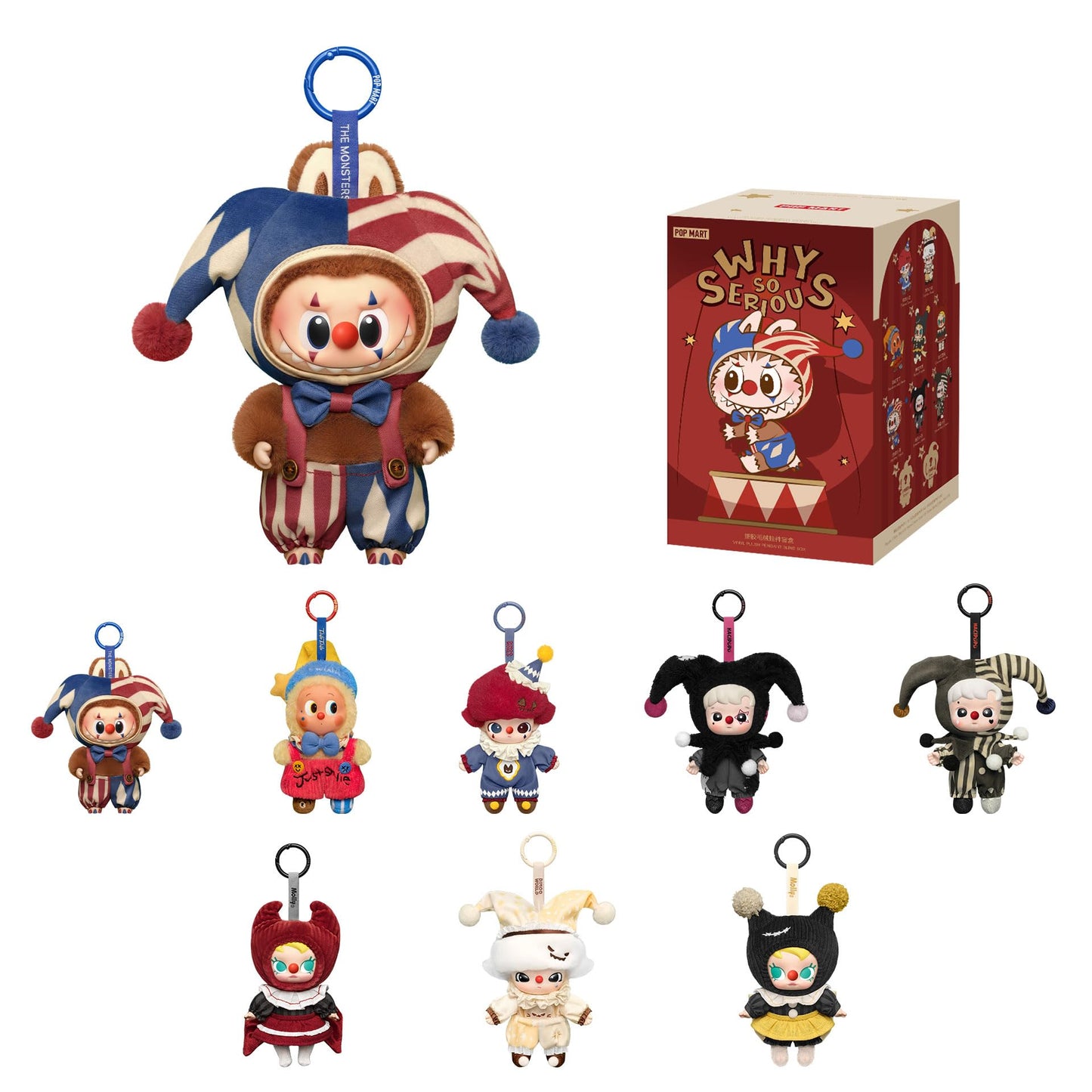 POP MART Why So Serious Series Plush Doll Pendant – Blind Box Collectibles & Gifts