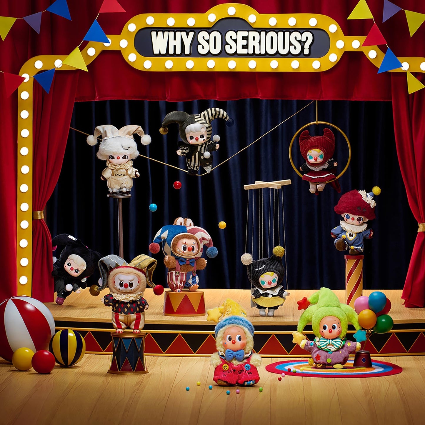 POP MART Why So Serious Series Plush Doll Pendant – Blind Box Collectibles & Gifts
