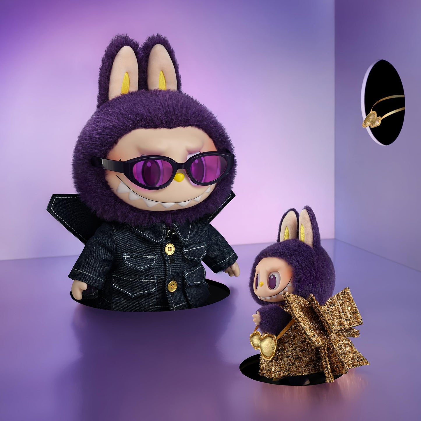 POP MART LABUBU × Pronounce Wings of Fortune Vinyl Plush Hanging Card | Collectible Desk Decor
