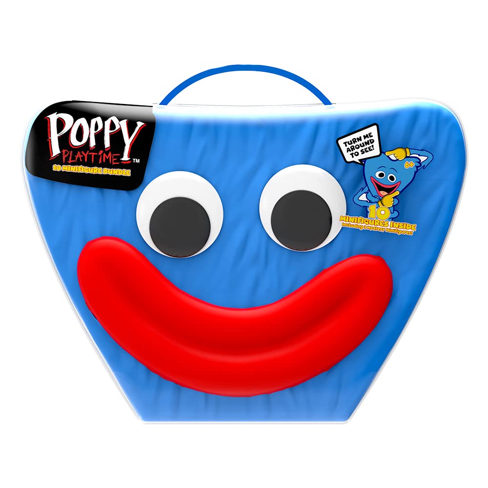 Poppy Playtime Minifigure Collector Case Set – 10 Figures with Exclusives (Huggy Wuggy)