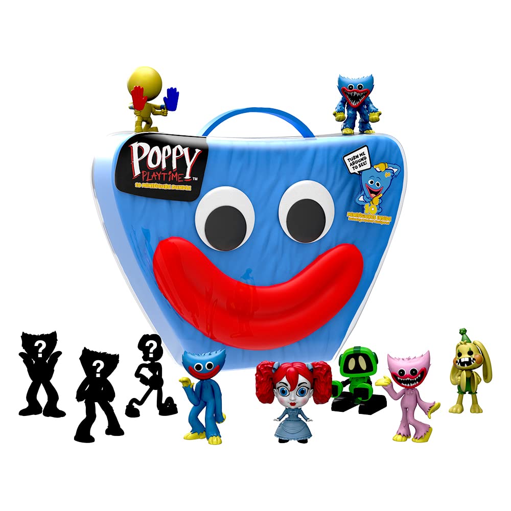 Poppy Playtime Minifigure Collector Case Set – 10 Figures with Exclusives (Huggy Wuggy)
