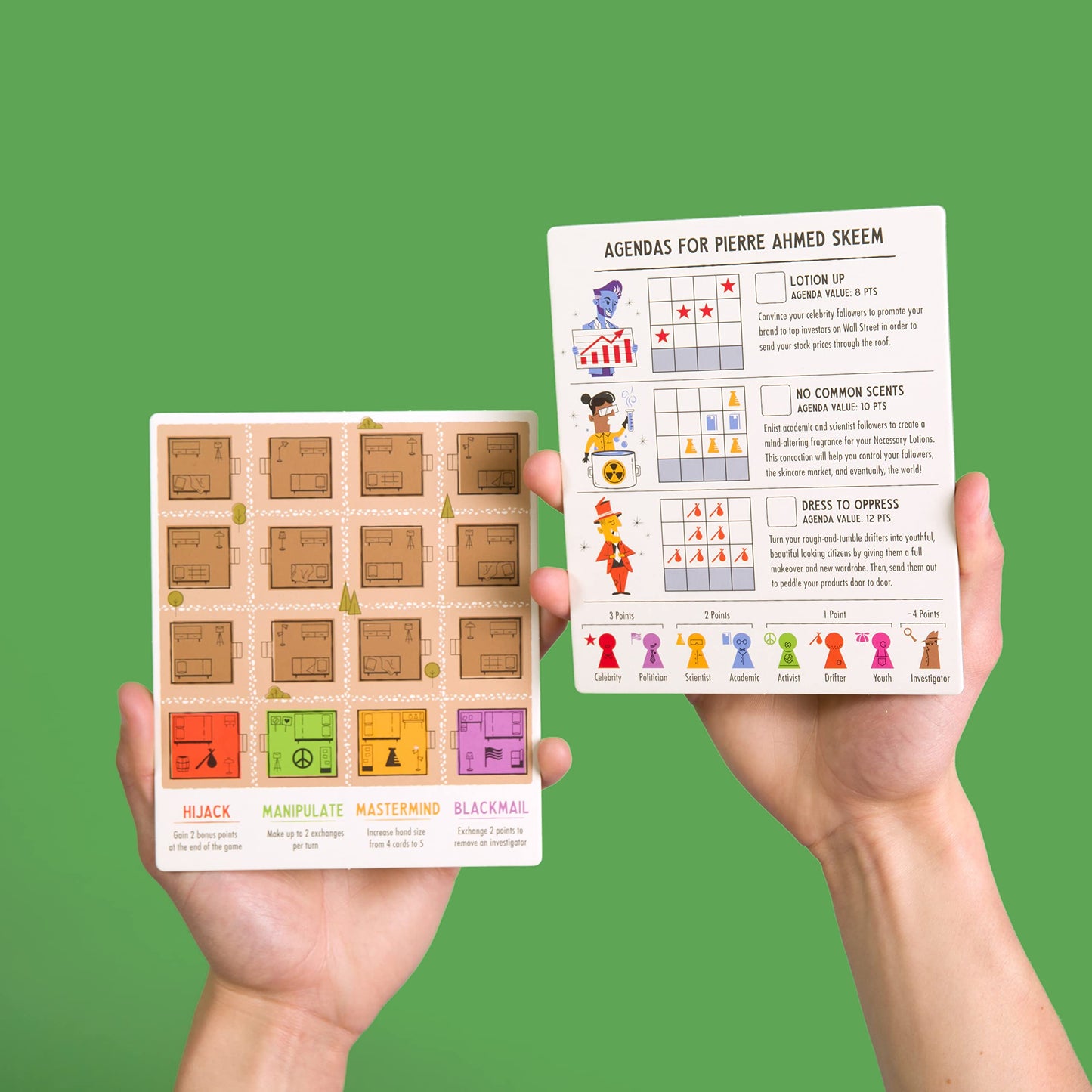 Cultivate Board Game | Award-Winning Satirical Cult Leaders | 2-5 Players | 14+ | 20–50 Min | Pops & Bejou Games