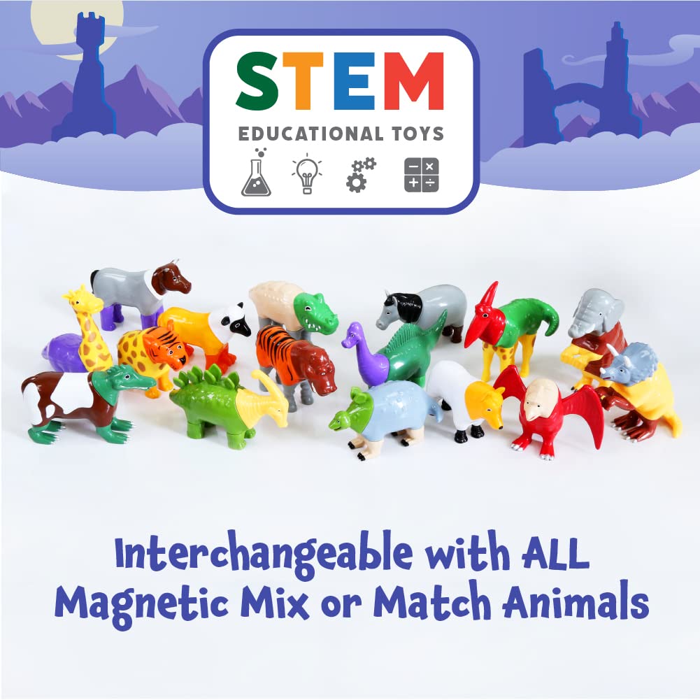 POPULAR PLAYTHINGS Magnetic Animals for Toddlers 1-3 - Mythical Kingdom Set of 4