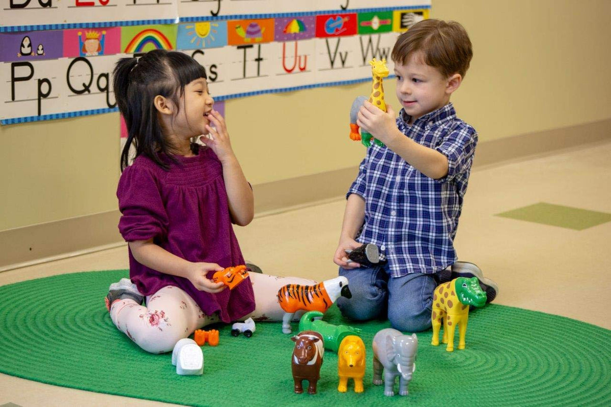 Popular Playthings Magnetic Dinosaurs for Toddlers 1-3 – Mix & Match Dino Toys (Set of 4)