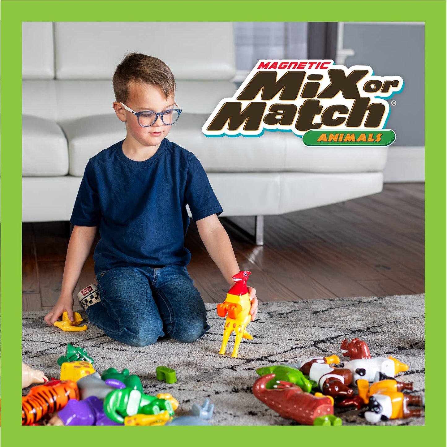 Popular Playthings Magnetic Dinosaurs for Toddlers – Mix & Match Dino Toys (Set of 4) Gift for Kids