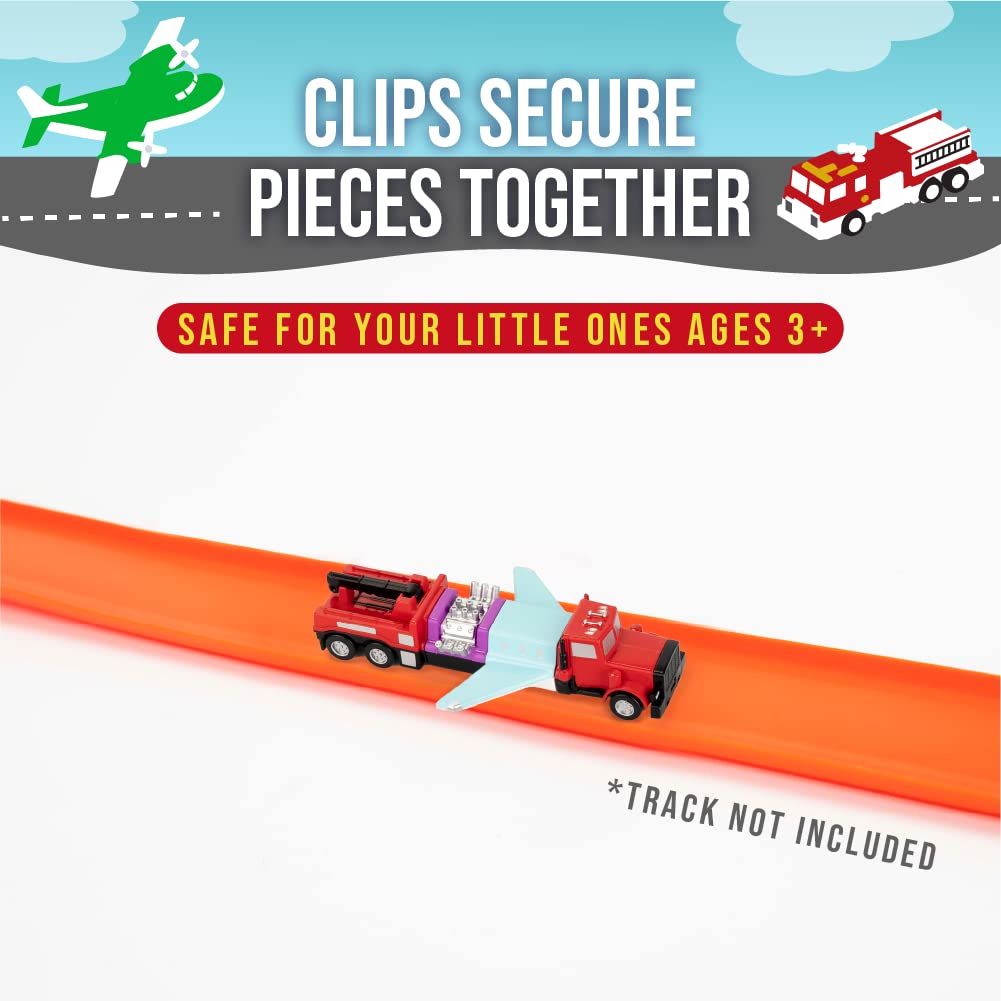 Popular Playthings Magnetic Vehicles 9-Piece Set for Toddlers 1-3 – Mix & Match Cars, Planes & More