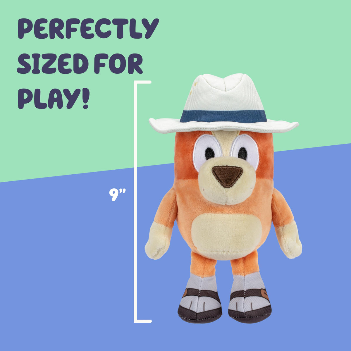 Bluey Plush Duo: 16-23” Bluey & Bingo Stuffed Animals Pack | Soft Captain & Holiday Plush Toys for Kids 3+