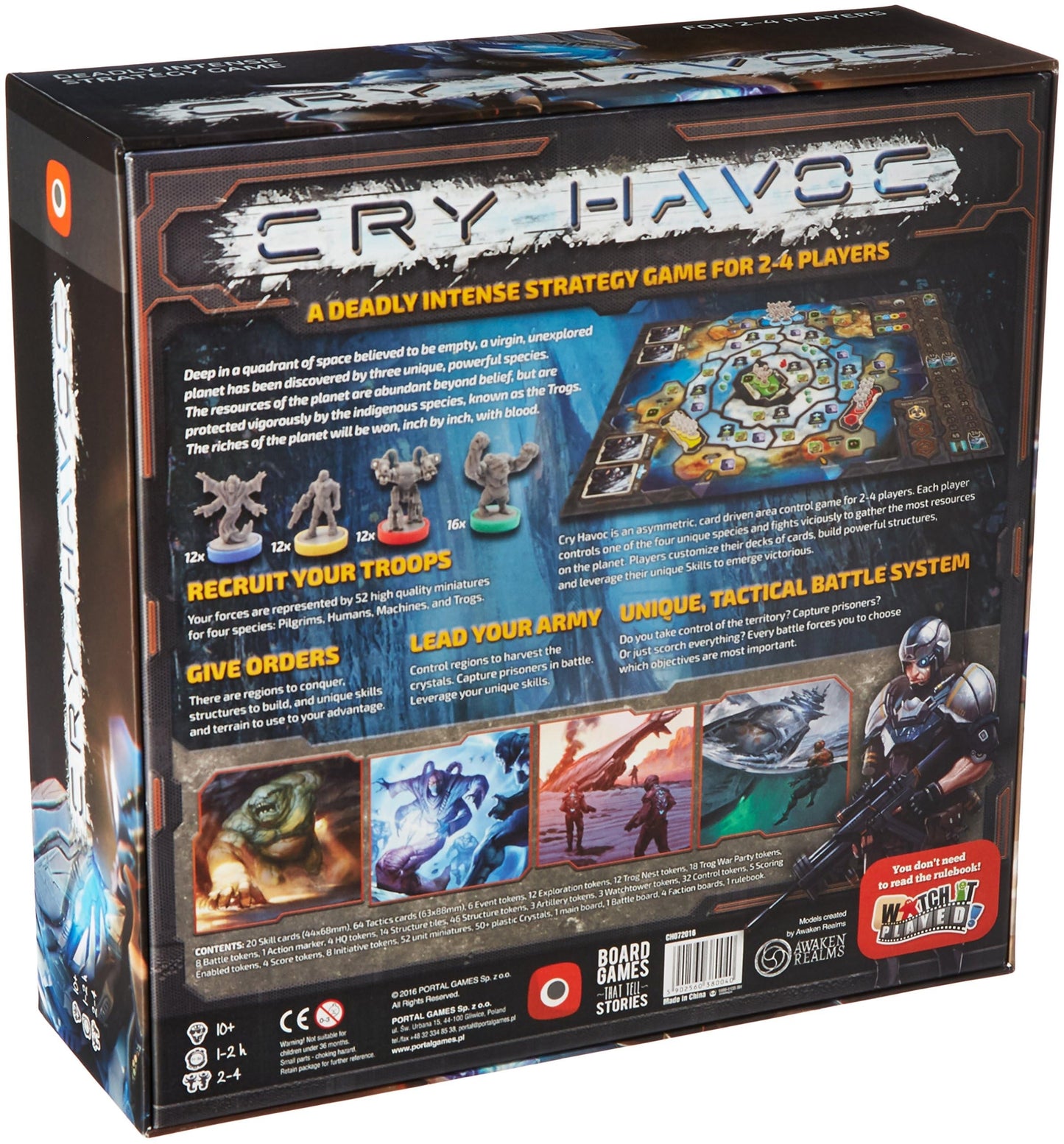 Cry Havoc Board Game by Portal Games – Sci-Fi War Strategy (90 Min)