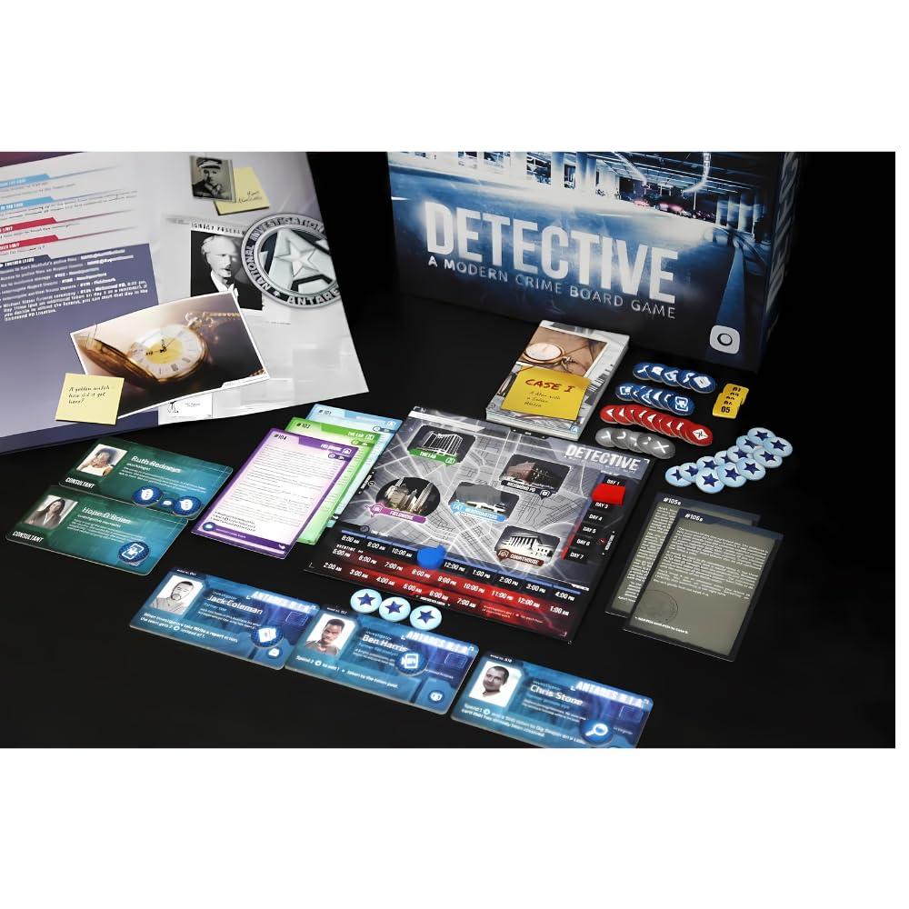 Portal Games Detective Blue — Cooperative Crime Board Game (1–5 players, 120–180 min)