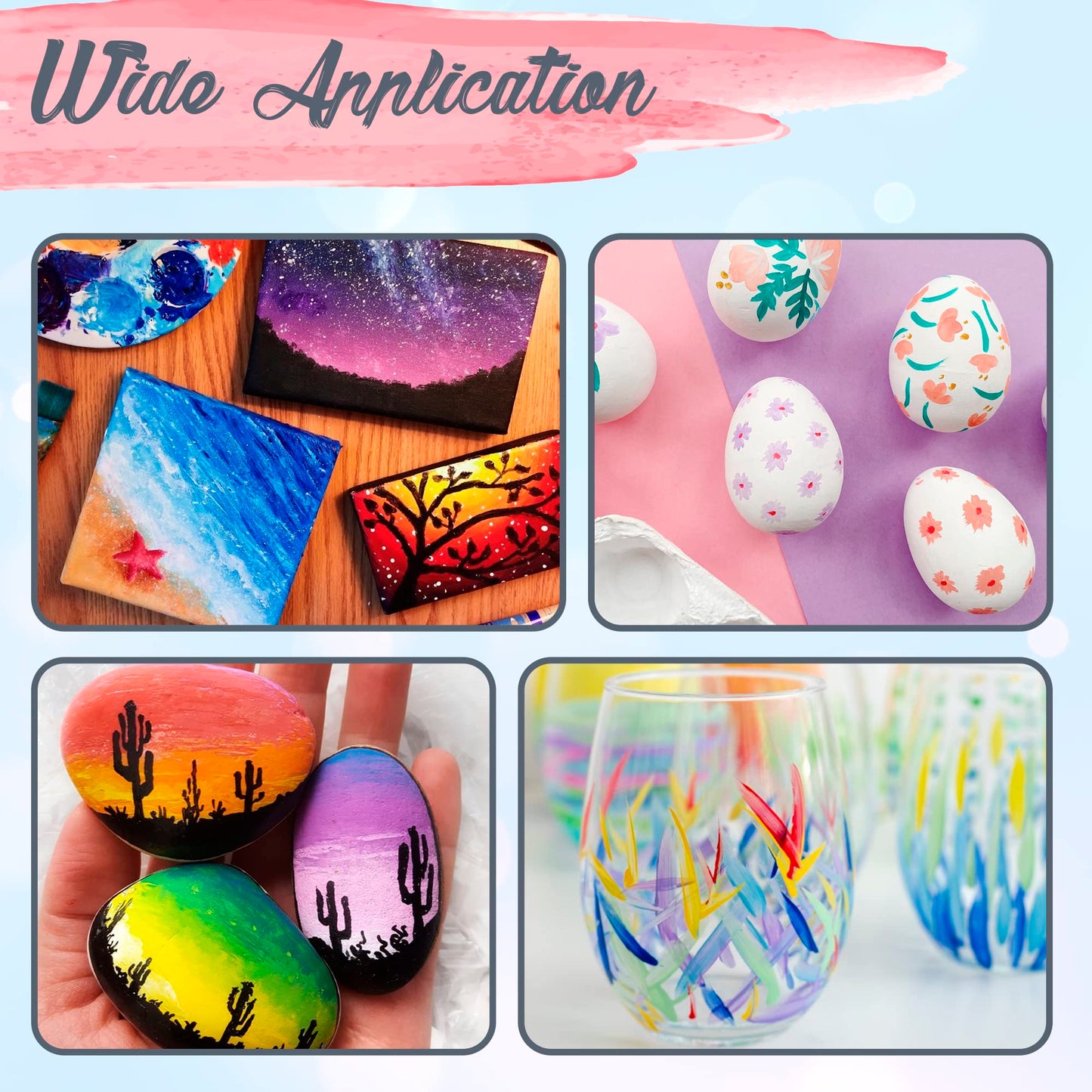 Positive Art Kids Tempera Paint Set – 40 Colors, 15 Brushes, Washable & Non-Toxic
