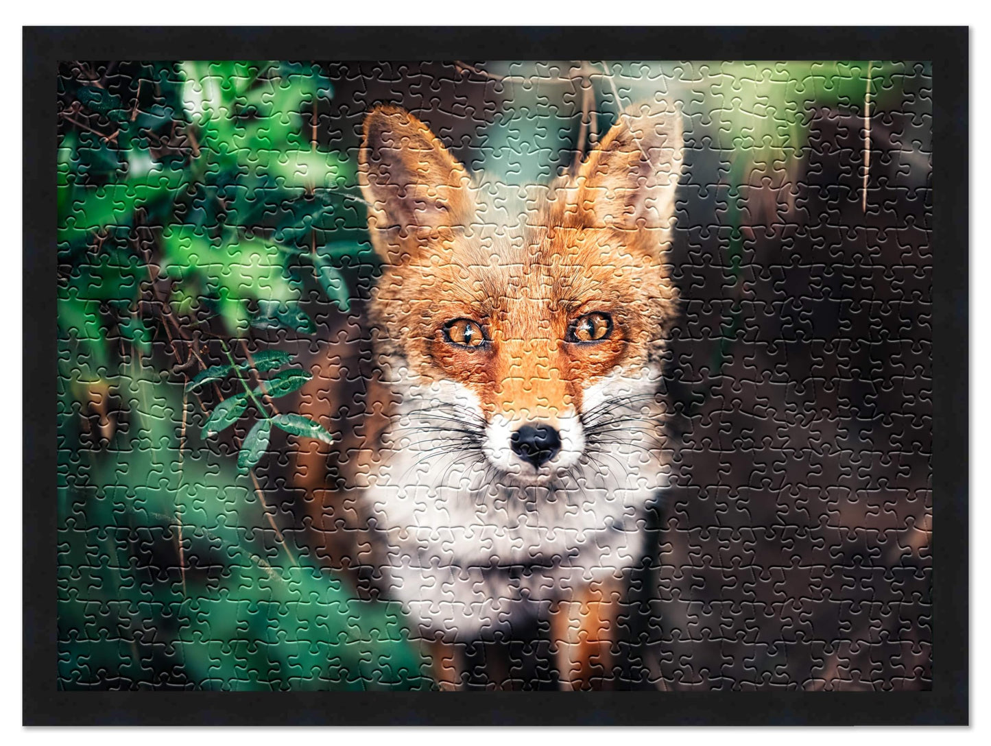 Poster Palooza 16x20 Jigsaw Puzzle Frame Kit – Black Wood Frame, UV Acrylic, Glue Sheets, USA-Made