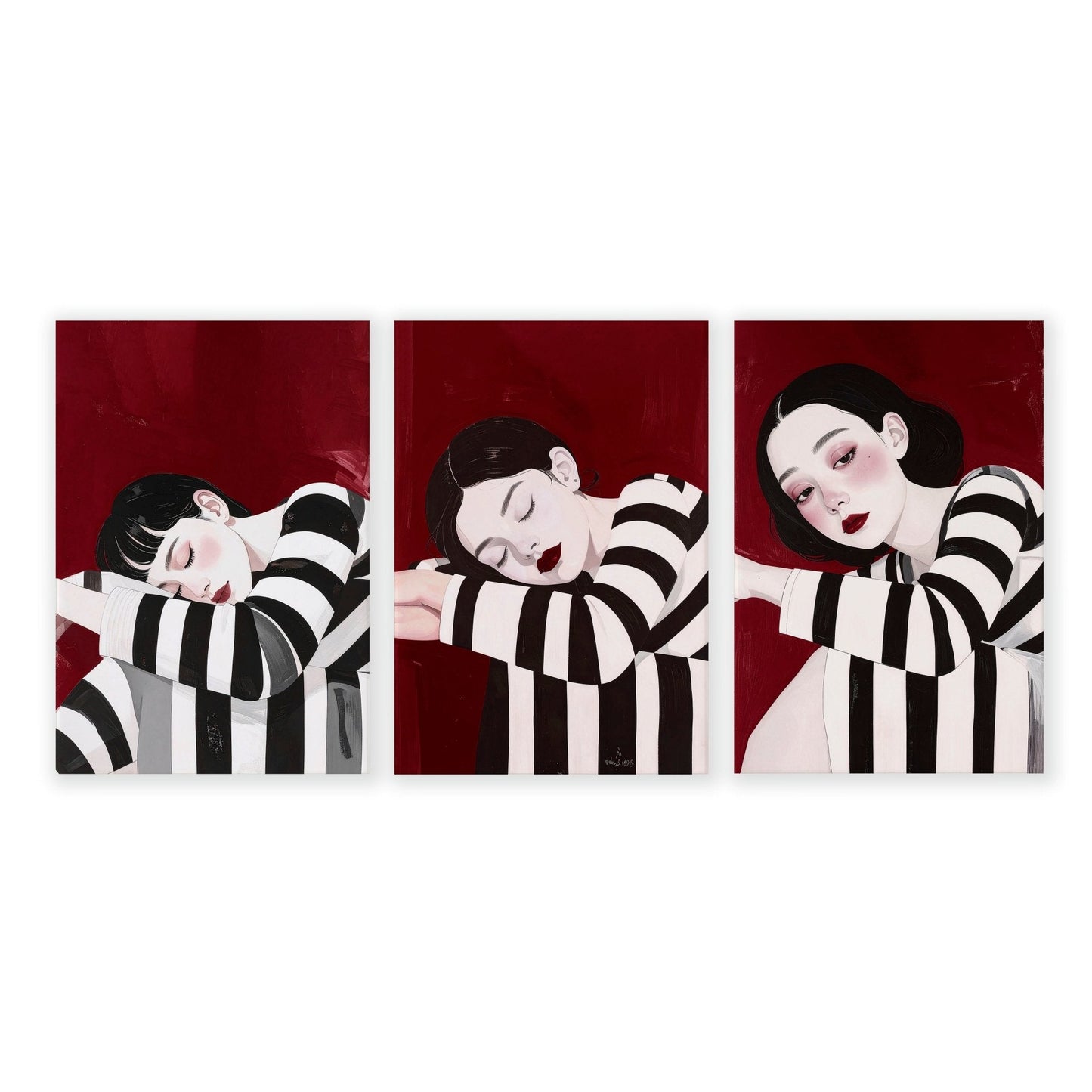 Posters Wall Art | Set of 3 Boho Women Wall art Prints