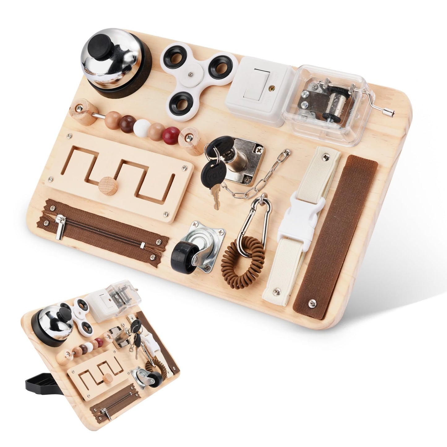 Potatomato Dementia Fidget Busy Board – 12-in-1 Senior Activities for Elderly, Alzheimer's & Autism