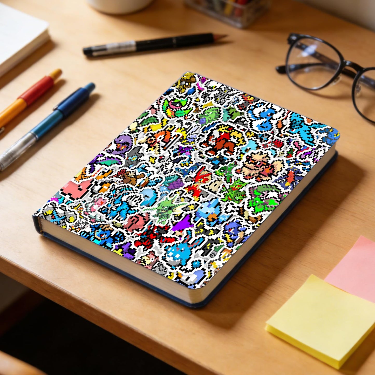 Pounchi Retro Video Game Stickers (100 Pcs) – Cute Pixel PVC Sticker Set