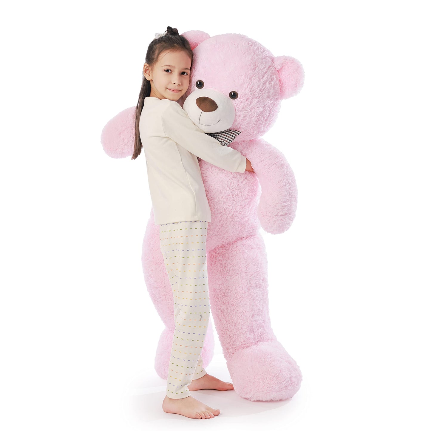 Poutmac Big Pink Teddy Bear 4ft – Giant Plush Gift for Valentines, Christmas & Birthdays