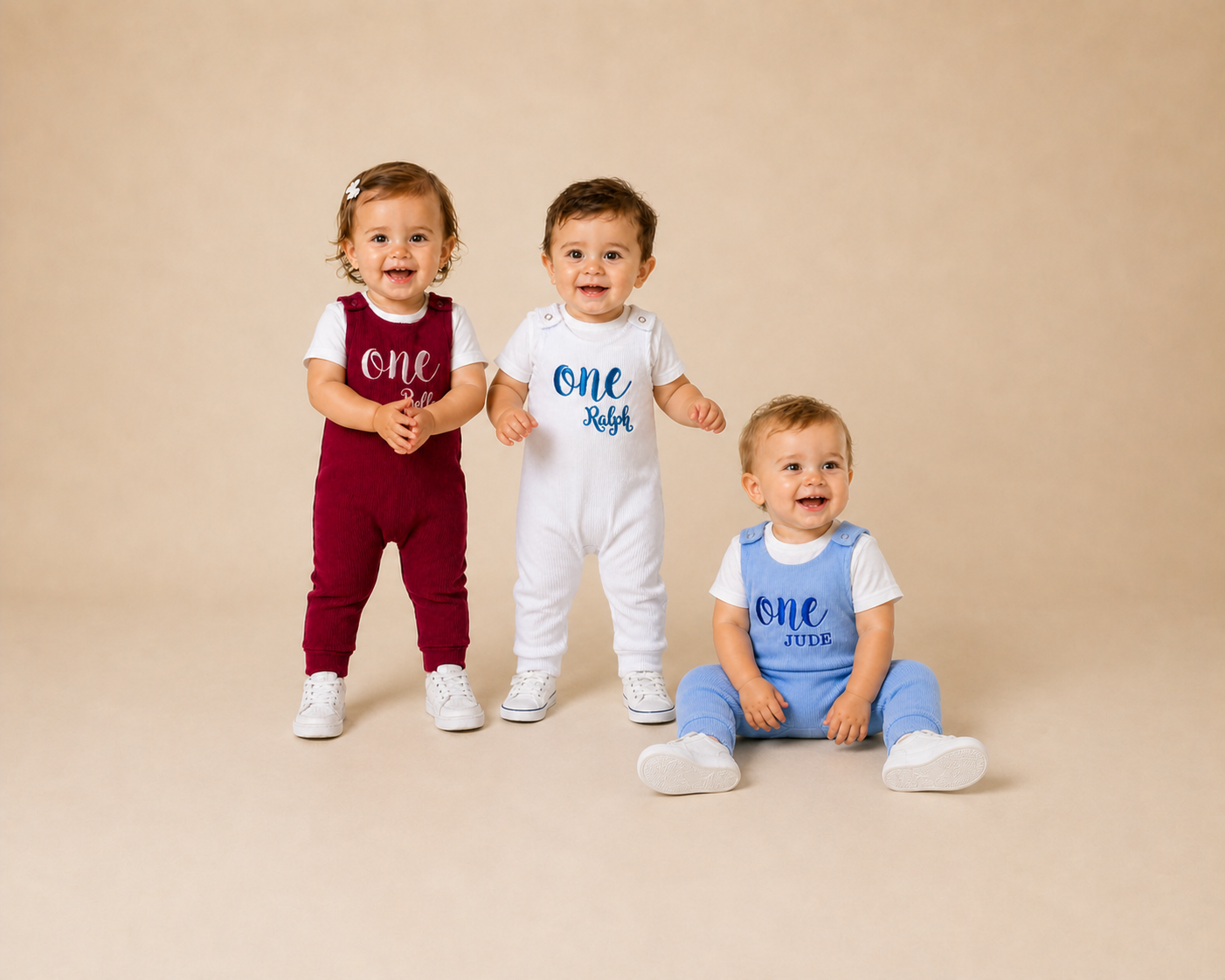 Powder Blue Personalised or Plain Dungarees