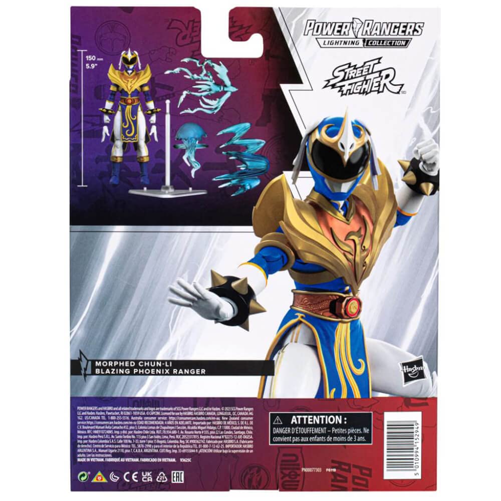 Power Rangers x Street Fighter Lightning Collection Morphed Chun-Li Blazing Phoenix 6-Inch Action Figure