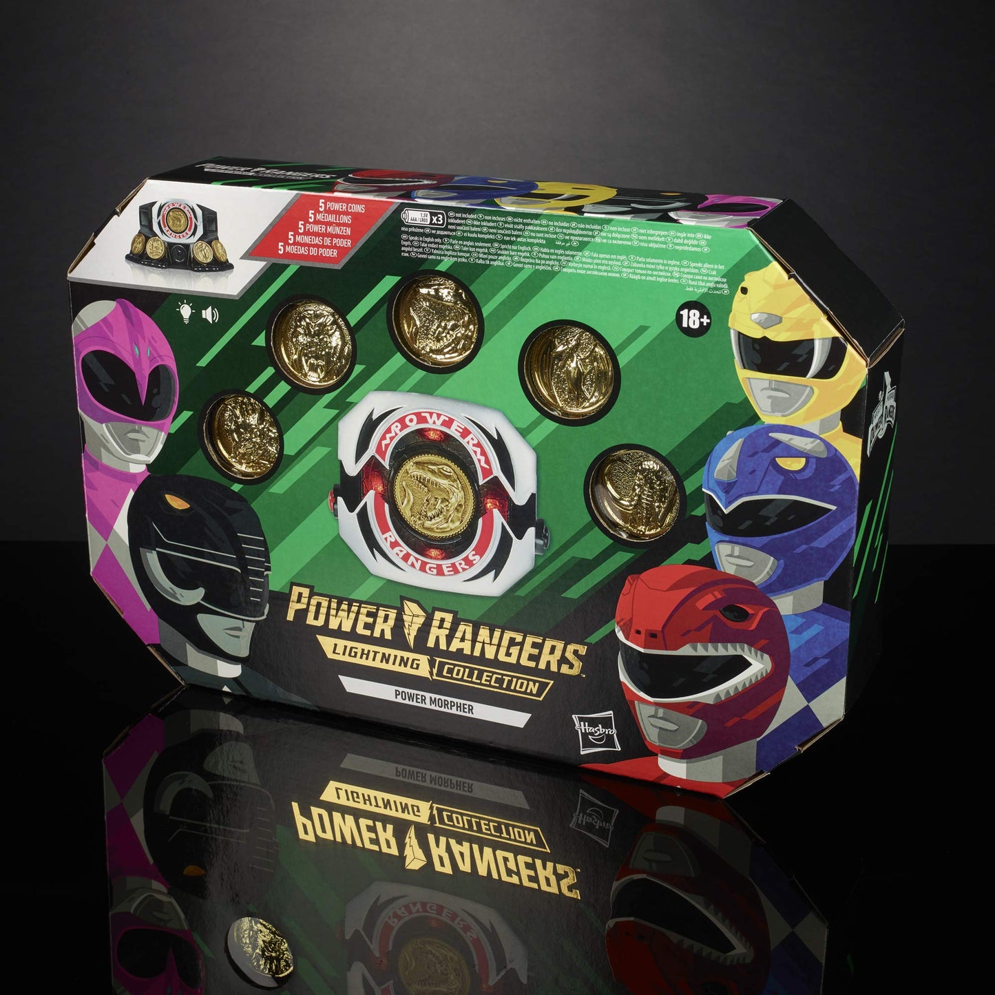 Power Rangers Lightning Collection Mighty Morphin MMPR Morpher – Premium Collectible & Diecast Coin Set
