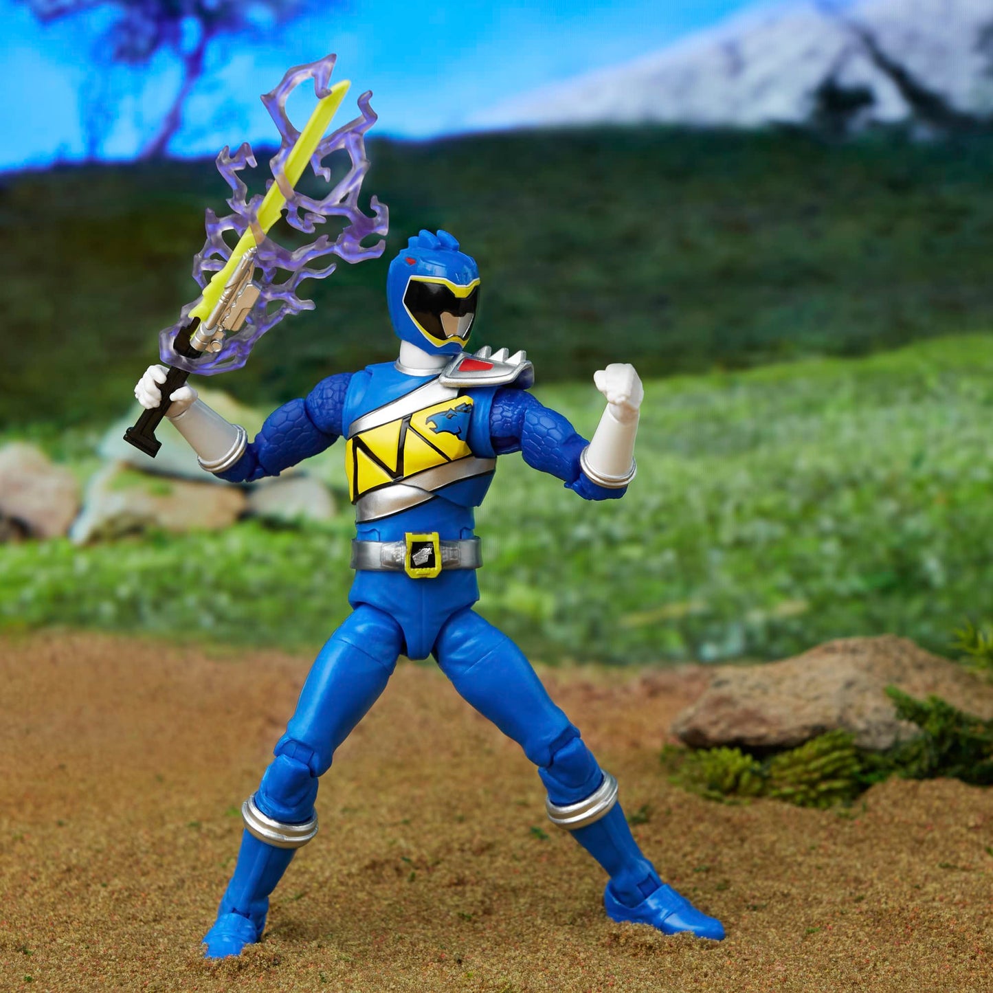 Power Rangers Lightning Collection Dino Charge Blue Ranger 6-Inch Action Figure | Premium Poseable Toy Collectible