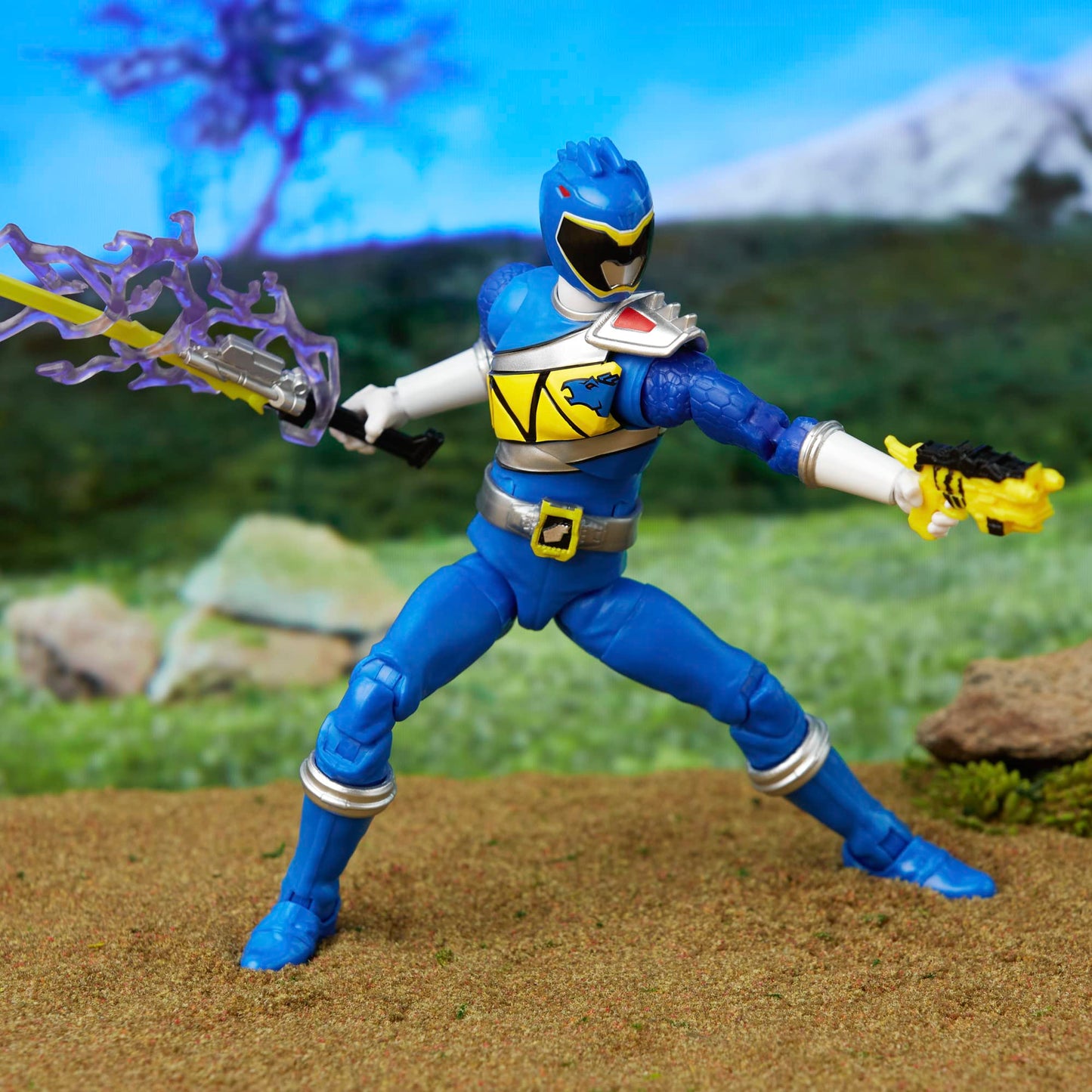 Power Rangers Lightning Collection Dino Charge Blue Ranger 6-Inch Action Figure | Premium Poseable Toy Collectible