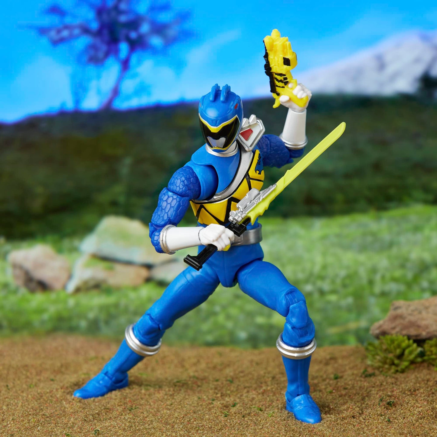 Power Rangers Lightning Collection Dino Charge Blue Ranger 6-Inch Action Figure | Premium Poseable Toy Collectible