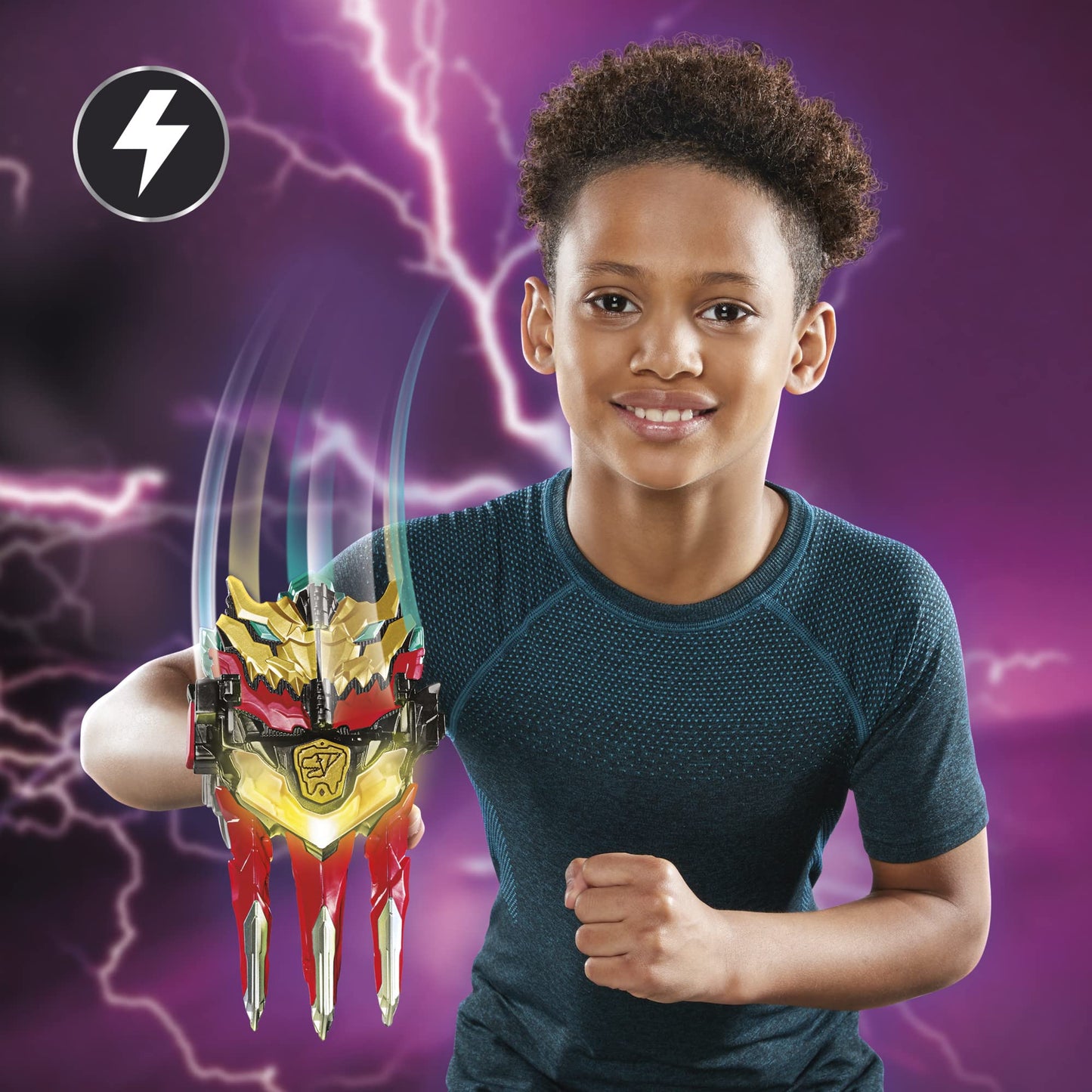 Power Rangers Dino Knight Morpher Toy with Lights & Sounds and Red Ranger Key – 5+ Years