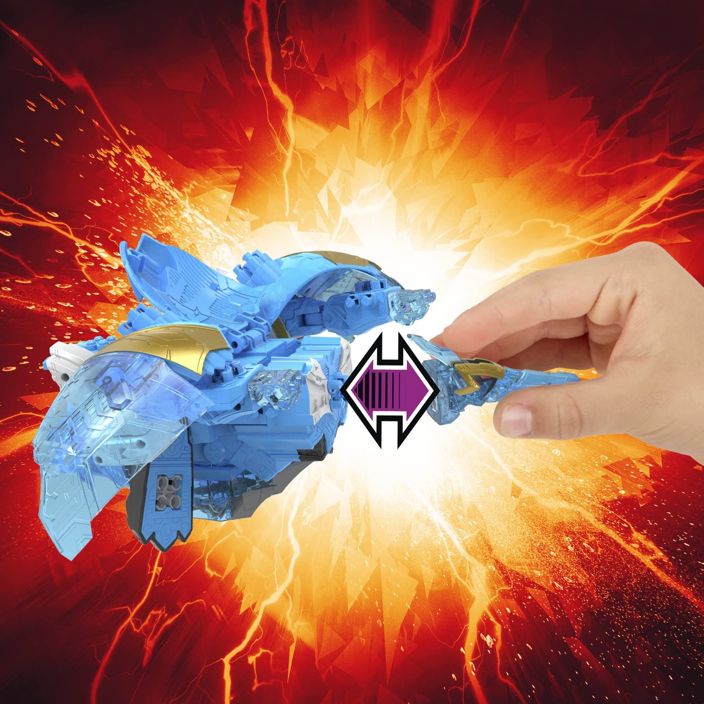 Power Rangers Dino Fury Zord Link Ptera Freeze Zord Action Figure | Build Ultrazord Play