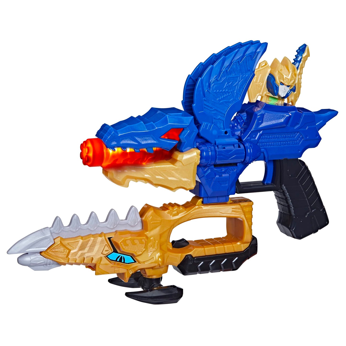 Power Rangers Dino Fury Gold Fury Blade Blaster – Morphing Toy Weapon for Kids