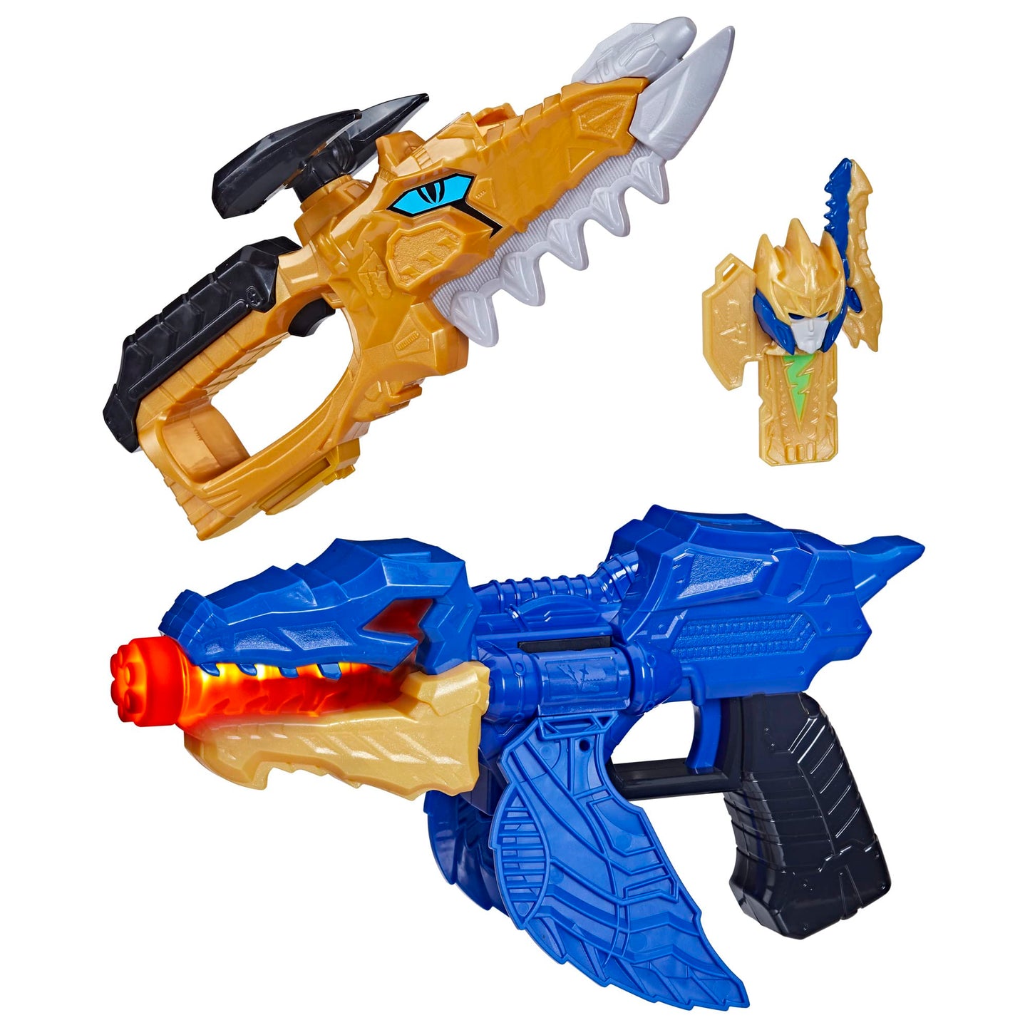 Power Rangers Dino Fury Gold Fury Blade Blaster – Morphing Toy Weapon for Kids
