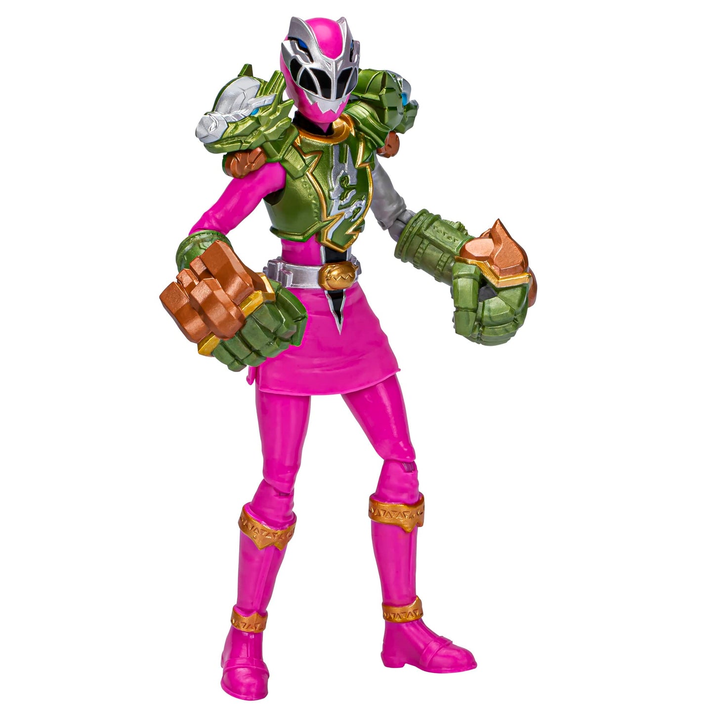 Spider-Man Presents Power Rangers Dino Fury Smash Armor Pink Ranger – 6-Inch Action Figure