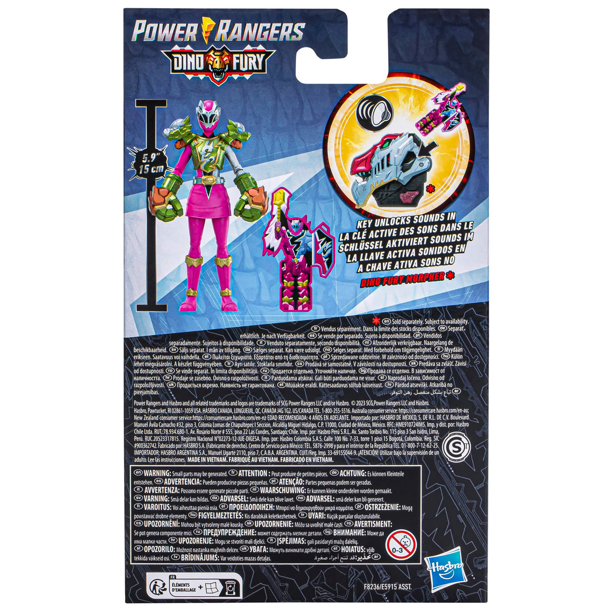 Spider-Man Presents Power Rangers Dino Fury Smash Armor Pink Ranger – 6-Inch Action Figure