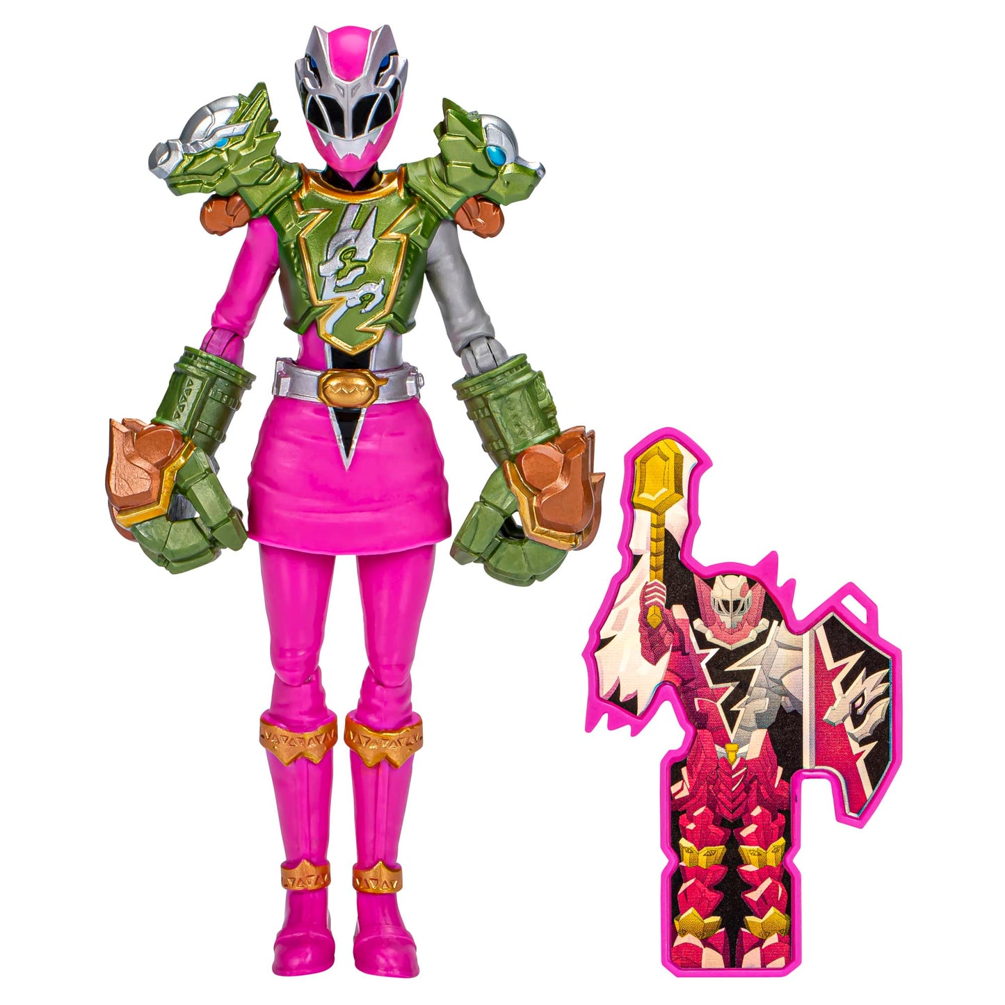 Spider-Man Presents Power Rangers Dino Fury Smash Armor Pink Ranger – 6-Inch Action Figure